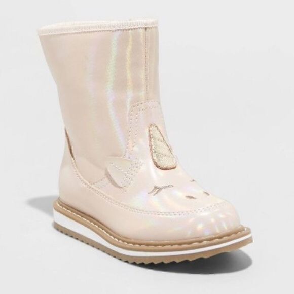 Cat & Jack Other - Toddler Girls' Isla Zipper Slip-On Winter Boots - Cat & Jack